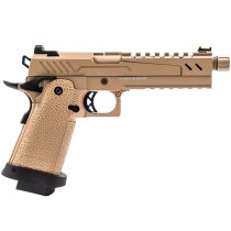 Vorsk Hi-Capa 5.1 Split Slide Gas Blow Back Pistol - Tan