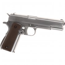 WE Colt M1911 Gas Blow Back Pistol - Silver