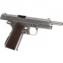WE Colt M1911 Gas Blow Back Pistol - Silver