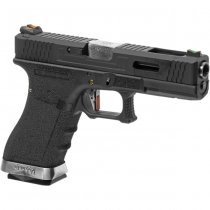 WE G-Force 17 BK Silver Barrel Gas Blow Back Pistol - Black