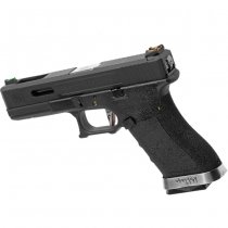 WE G-Force 17 BK Silver Barrel Gas Blow Back Pistol - Black