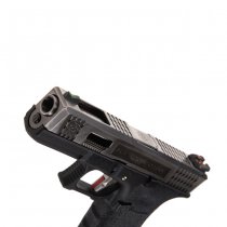 WE G-Force 17 SV Silver Barrel Gas Blow Back Pistol - Black