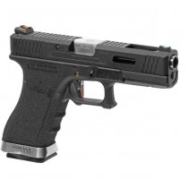 WE G-Force 18C BK Silver Barrel Gas Blow Back Pistol - Black