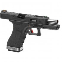 WE G-Force 18C BK Silver Barrel Gas Blow Back Pistol - Black