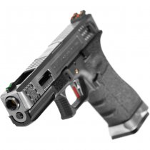 WE G-Force 18C SV Silver Barrel Gas Blow Back Pistol - Black