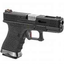 WE G-Force 19 BK Silver Barrel Gas Blow Back Pistol - Black