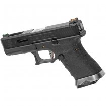 WE G-Force 19 BK Silver Barrel Gas Blow Back Pistol - Black