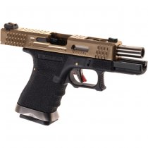 WE G-Force 19 Gas Blow Back Pistol - Gold