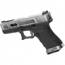 WE G-Force 19 SV Silver Barrel Gas Blow Back Pistol - Black