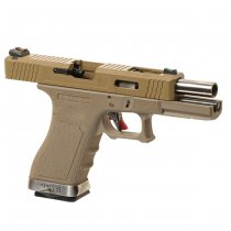 WE G17 V2 Custom Gas Blow Back Pistol - Desert