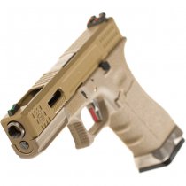 WE G17 V2 Custom Gas Blow Back Pistol - Desert