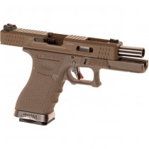 WE G18C V2 Custom Gas Blow Back Pistol - Desert
