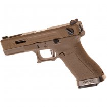 WE G18C V2 Custom Gas Blow Back Pistol - Desert