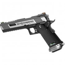 WE Hi-Capa 6 Force A Silver Barrel Gas Blow Back Pistol - Dual Tone