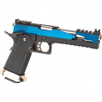 WE Hi-Capa 6 T-Rex Customs Titanium Barrel Gas Blow Back Pistol - Blue