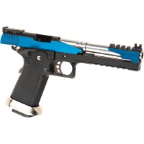 WE Hi-Capa 6 T-Rex Customs Titanium Barrel Gas Blow Back Pistol - Blue