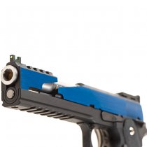 WE Hi-Capa 6 T-Rex Customs Titanium Barrel Gas Blow Back Pistol - Blue