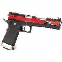 WE Hi-Capa 6 T-Rex Customs Titanium Barrel Gas Blow Back Pistol - Red