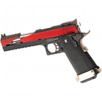 WE Hi-Capa 6 T-Rex Customs Titanium Barrel Gas Blow Back Pistol - Red