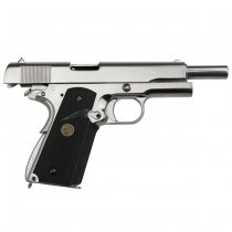 WE M1911 MEU V3 Gas Blow Back Pistol - Silver