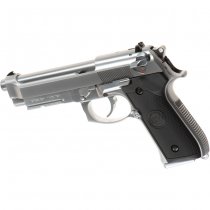 WE M9 A1 V2 Gas Blow Back Pistol - Silver