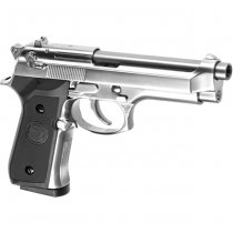 WE M9 Co2 Blow Back Pistol - Silver