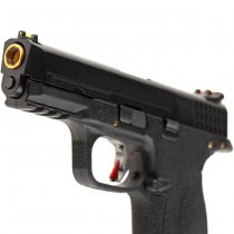 WE WET-05 BK Gold Barrel Gas Blow Back Pistol - Black