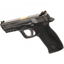 WE WET-05 SV Gold Barrel Gas Blow Back Pistol - Black