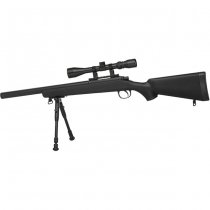 WELL SR-1 Short Barrel Spring Sniper Rifle Set - Black