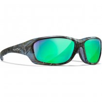 Wiley X Gravity Captivate Polarized Green Mirror - Kryptek Neptune