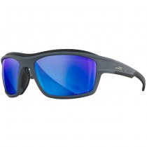 Wiley X Ozone Captivate Polarized Blue Mirror - Grey