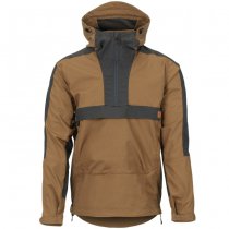 Helikon Woodsman Anorak Jacket - Earth Brown / Black B - L