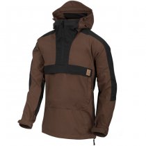 Helikon Woodsman Anorak Jacket - Earth Brown / Black B - XL