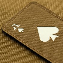 M-Tac Ace of Spades Laser Cut Patch GID - Coyote