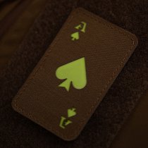 M-Tac Ace of Spades Laser Cut Patch GID - Coyote