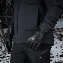 M-Tac Leather Winter Gloves - Black - L