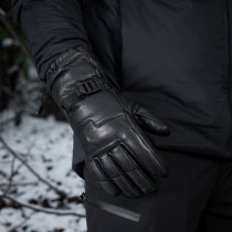 M-Tac Leather Winter Gloves - Black - S