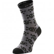 M-Tac Lightweight Socks Pirate Skull Mk.3 - Dark Grey