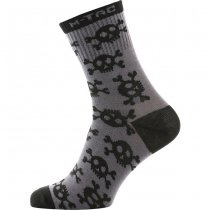 M-Tac Lightweight Socks Pirate Skull Mk.3 Dark Grey 39-42