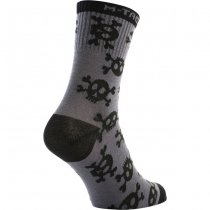 M-Tac Lightweight Socks Pirate Skull Mk.3 Dark Grey 39-42