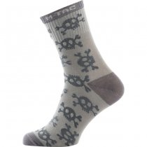 M-Tac Lightweight Socks Pirate Skull Mk.3 Light Grey 43-46