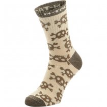 M-Tac Lightweight Socks Pirate Skull Mk.3 Sand 39-42