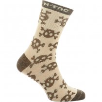 M-Tac Lightweight Socks Pirate Skull Mk.3 Sand 39-42