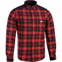 M-Tac Redneck Shirt - Red / Black - 2XL - Regular