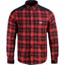 M-Tac Redneck Shirt - Red / Black - 3XL - Regular