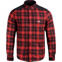 M-Tac Redneck Shirt - Red / Black - L - Regular