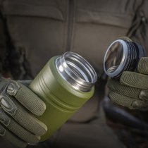M-Tac Stainless 750ml Thermos & Folding Spoon - Olive