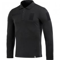 M-Tac Tactical Polo Shirt Long Sleeve 65/35 - Black - M