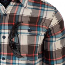 Helikon Greyman Shirt Nylon Sorona Blend - Coral Crimson Checkered - S