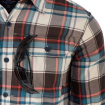 Helikon Greyman Shirt Nylon Sorona Blend - Moss Green Checkered - M